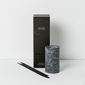 black marble diffuser with packaging
