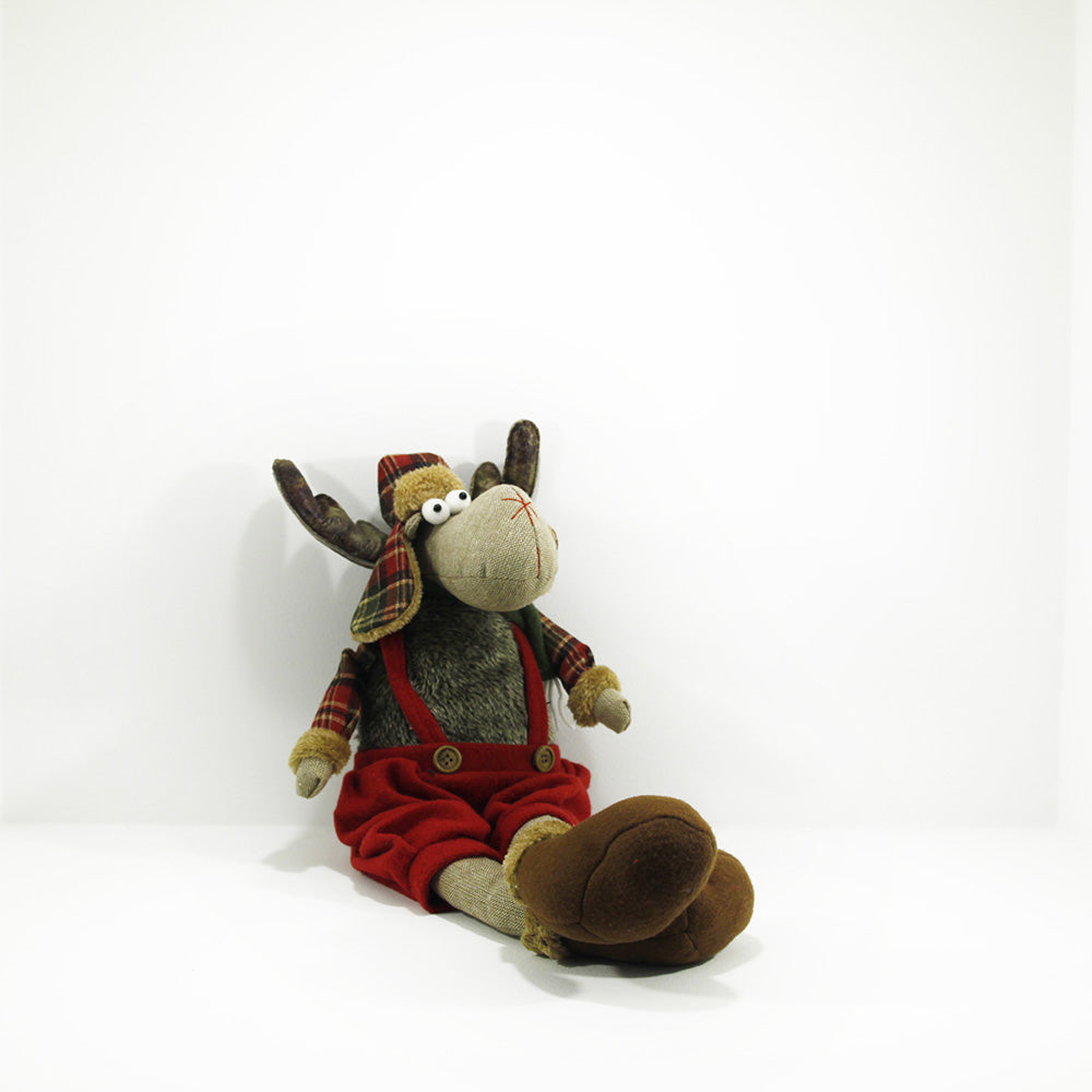 plush moose male seated