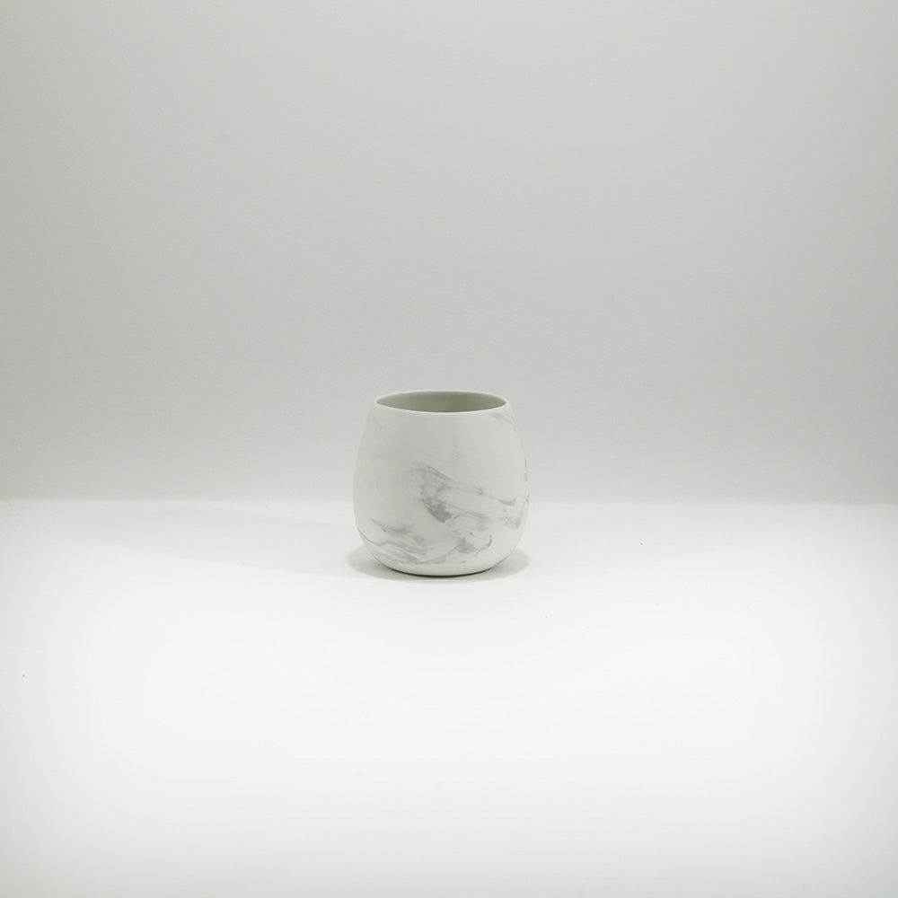 tea light holder marbled porcelain