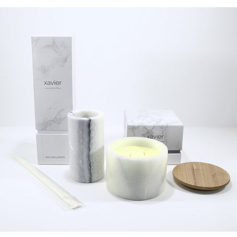Candle and Diffuser - Luxury White Marble
