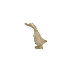 extra small duck hand carved in bamboo wood