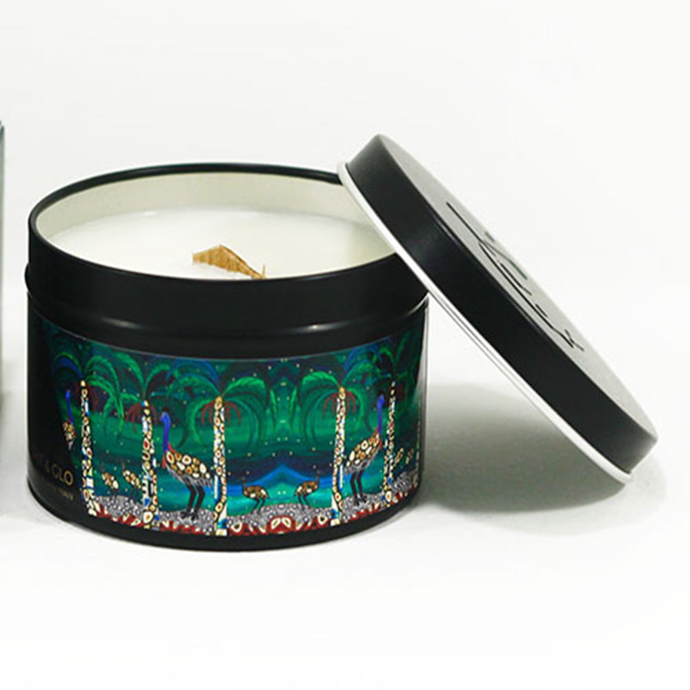 indigenous design candle sunken garden fragrance