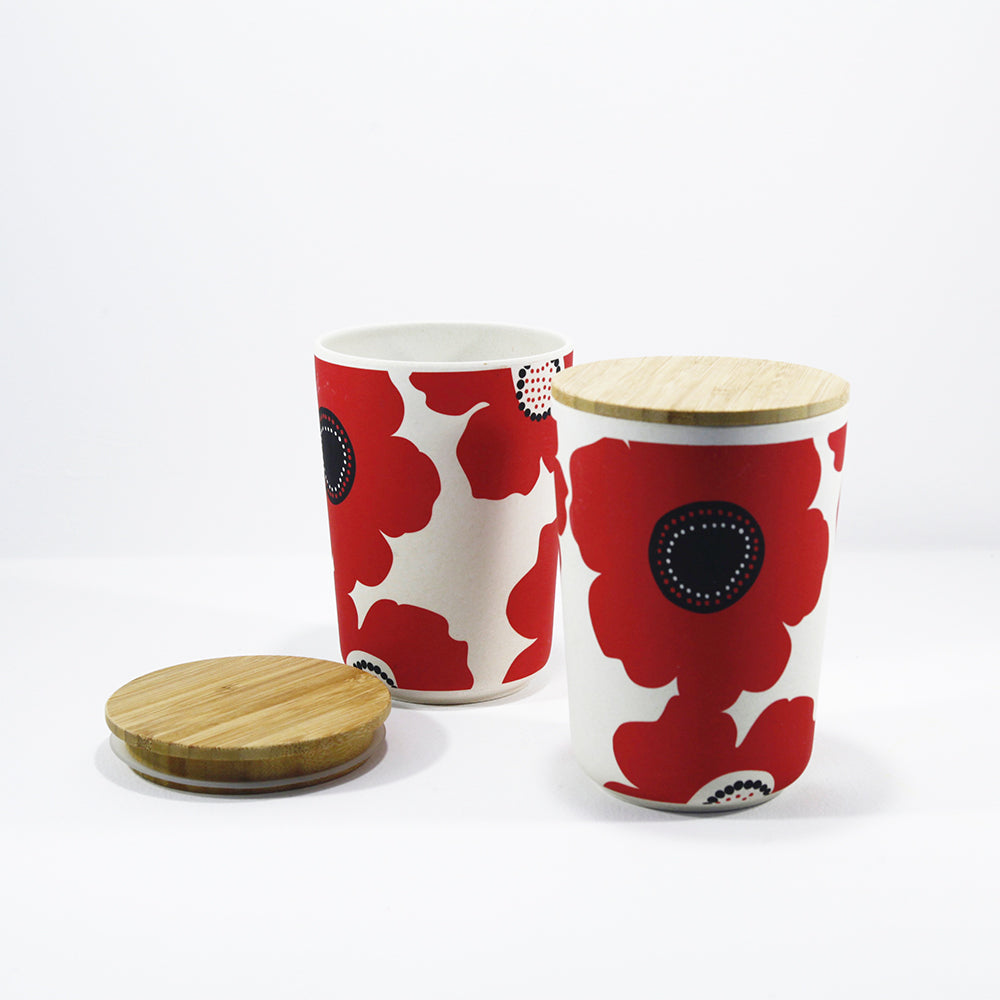Canister - bamboo - poppi design