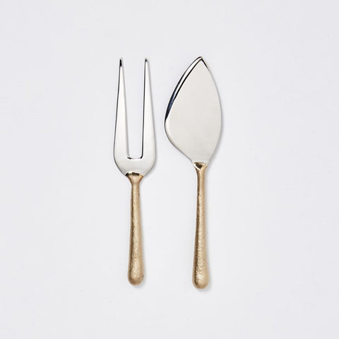 Knife and Fork set - Brass and Steel