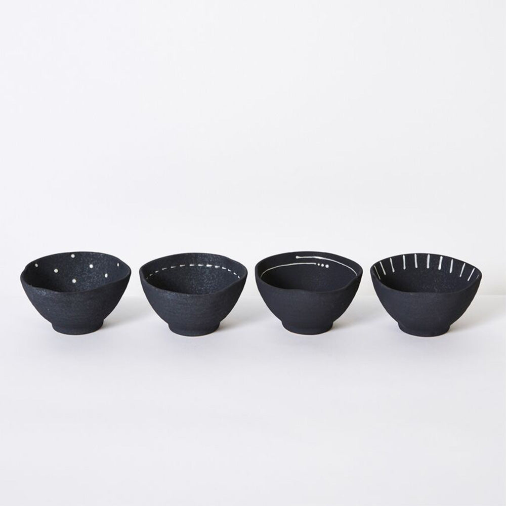 Unglazed stoneware bowls