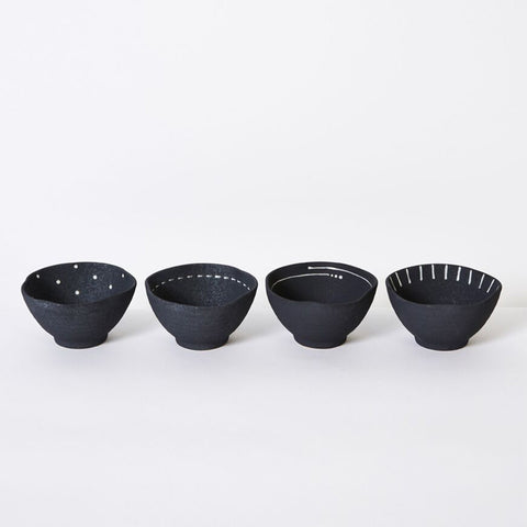 Unglazed stoneware bowls