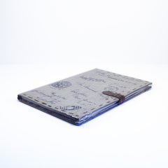 Hand made journal with stamps design