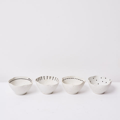 Earthy and organic stoneware bowls