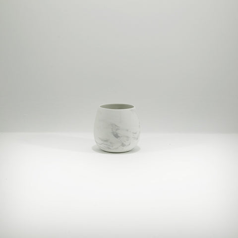 tea light holder marbled porcelain