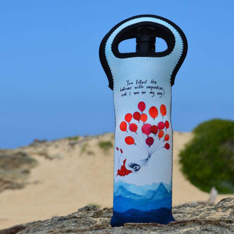 wine cooler bag with balloons design