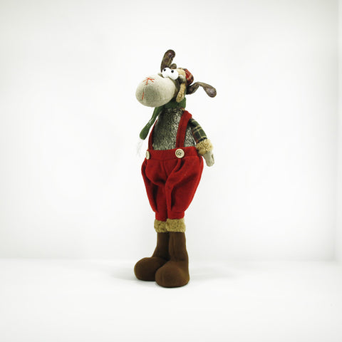 Young male adult plush moose